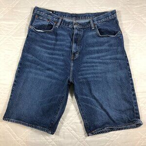 Levi's 569 Blue Denim Jean Shorts Jorts Men’s Size 33‎